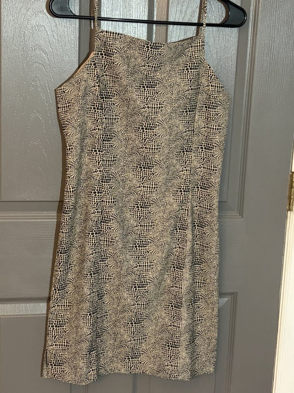 Be Smart snakeskin print spaghetti dress